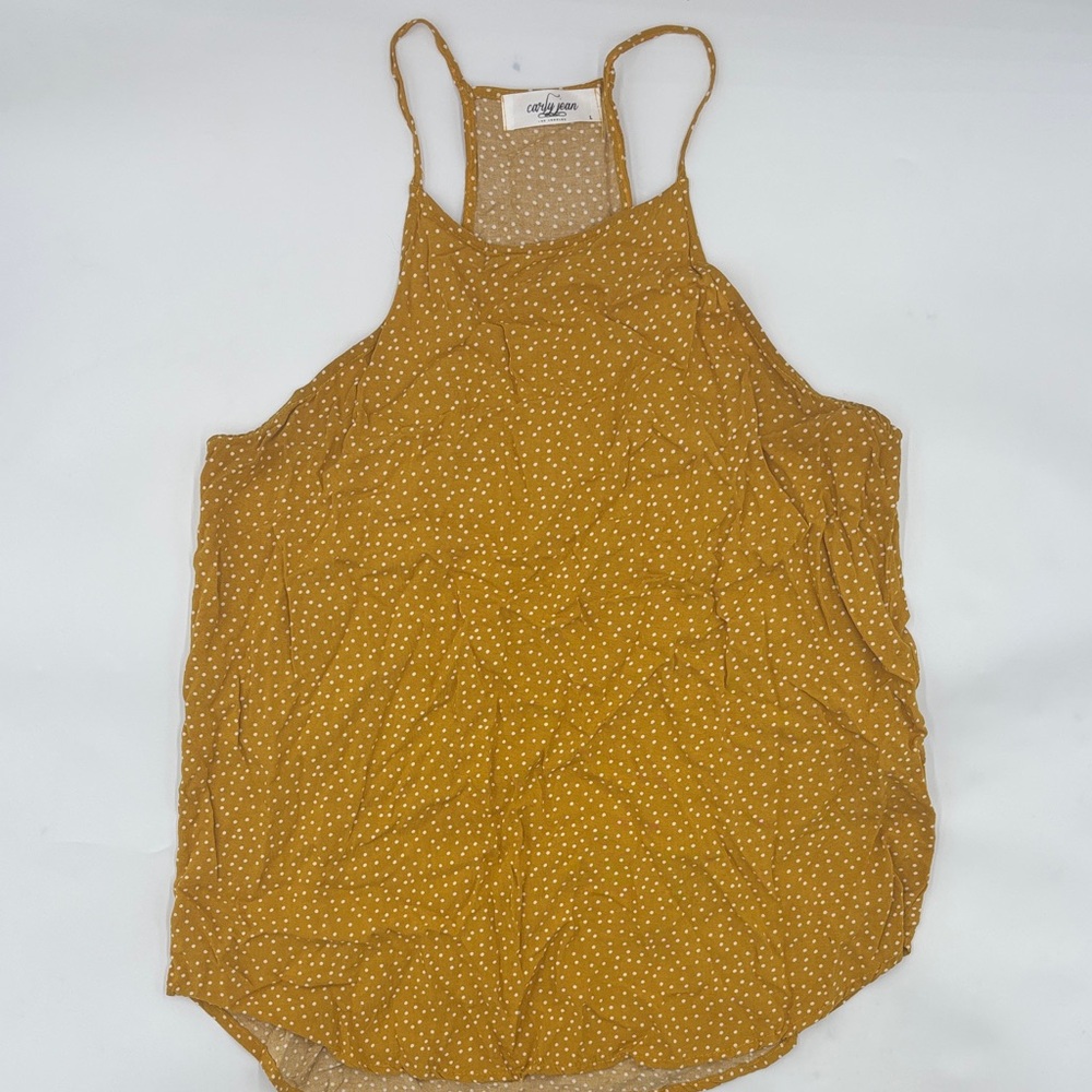 Carly Jean Los Angeles Polka Dot Tank Blouse